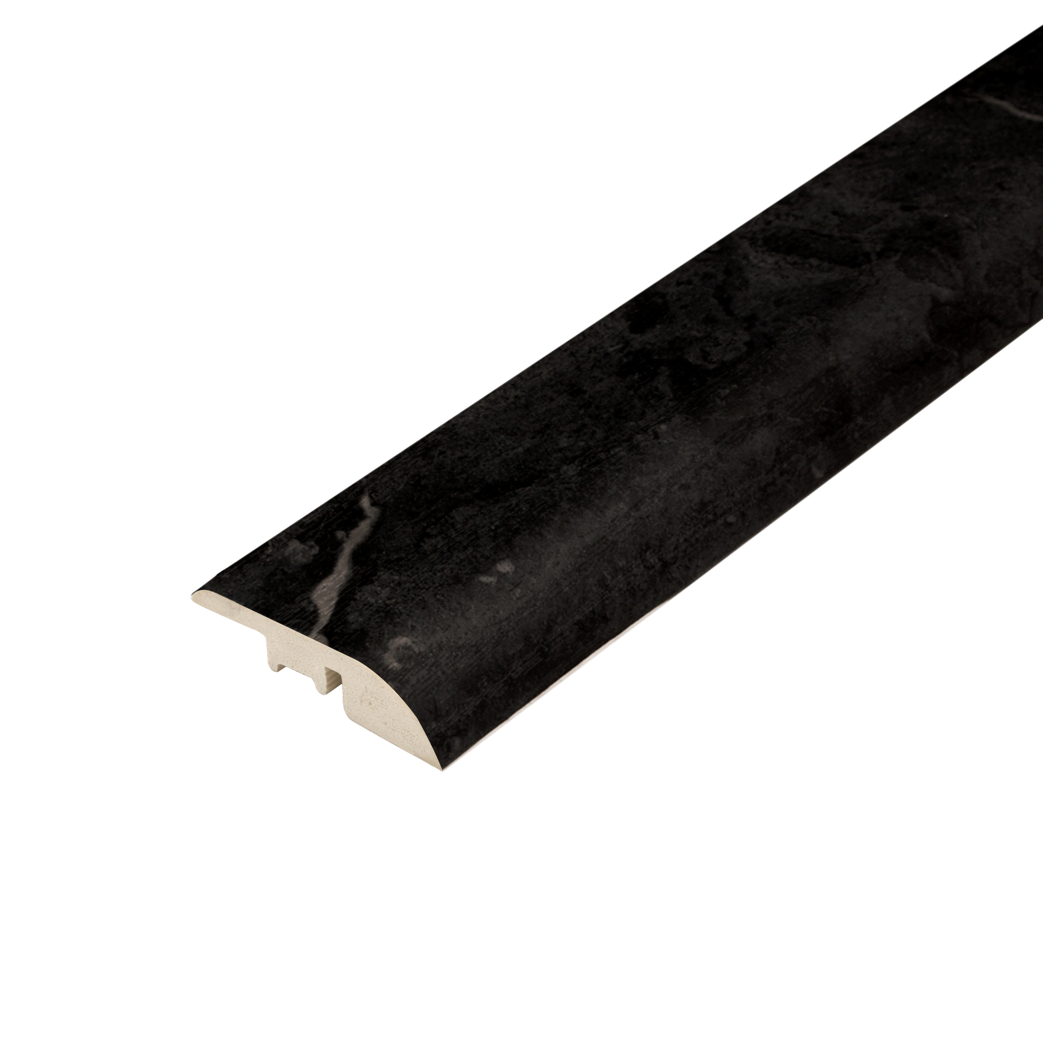 Vesuvian Marble Ramp Profile: A close-up view of a vesuvian marble ramp profile, displaying its striking red and brown hues with subtle marbling, perfect for adding a bold and dramatic element to flooring transitions.