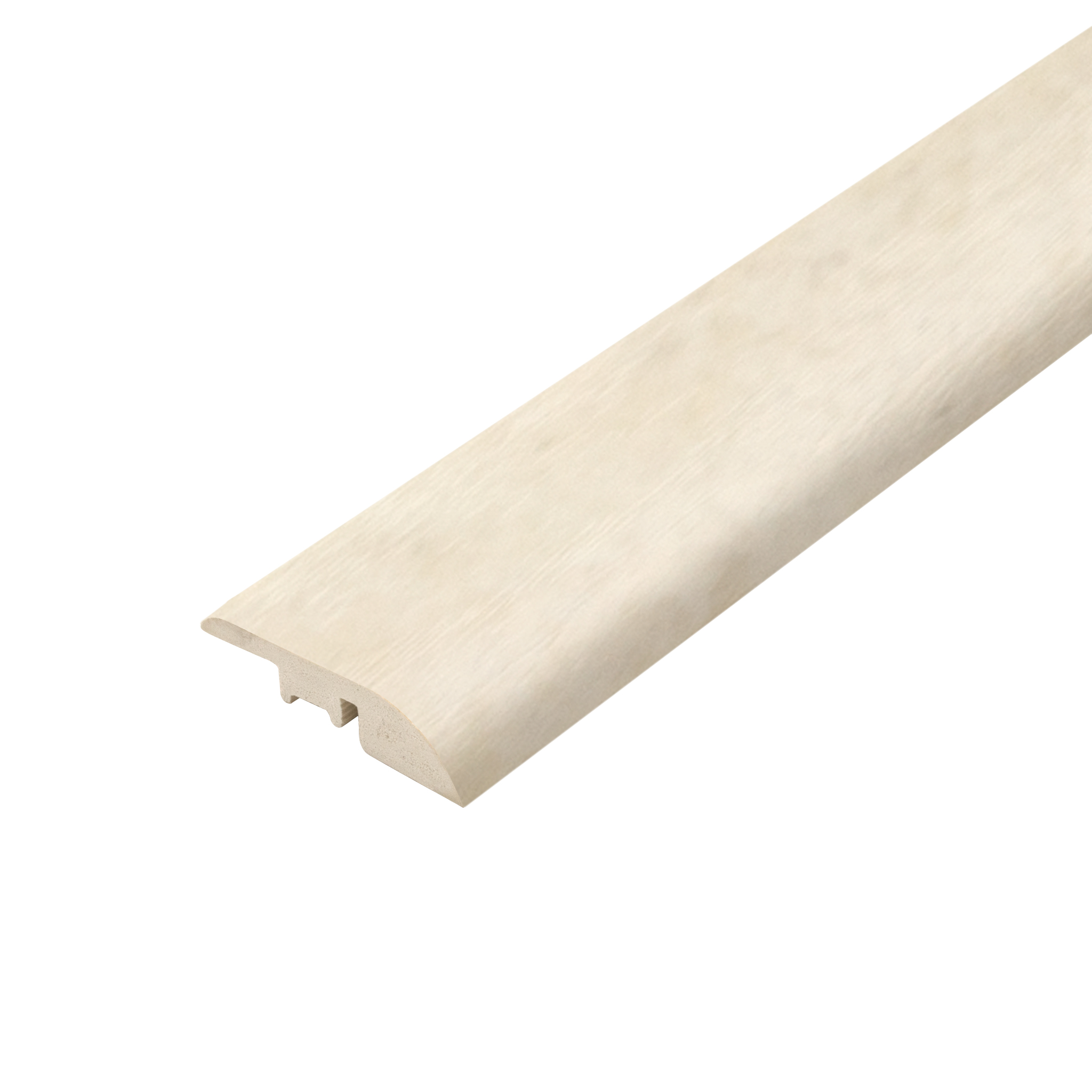 Ivory Travertine Ramp Profile: An image showcasing an ivory travertine ramp profile, featuring its creamy white colour and subtle veining, perfect for creating seamless transitions in flooring installations.