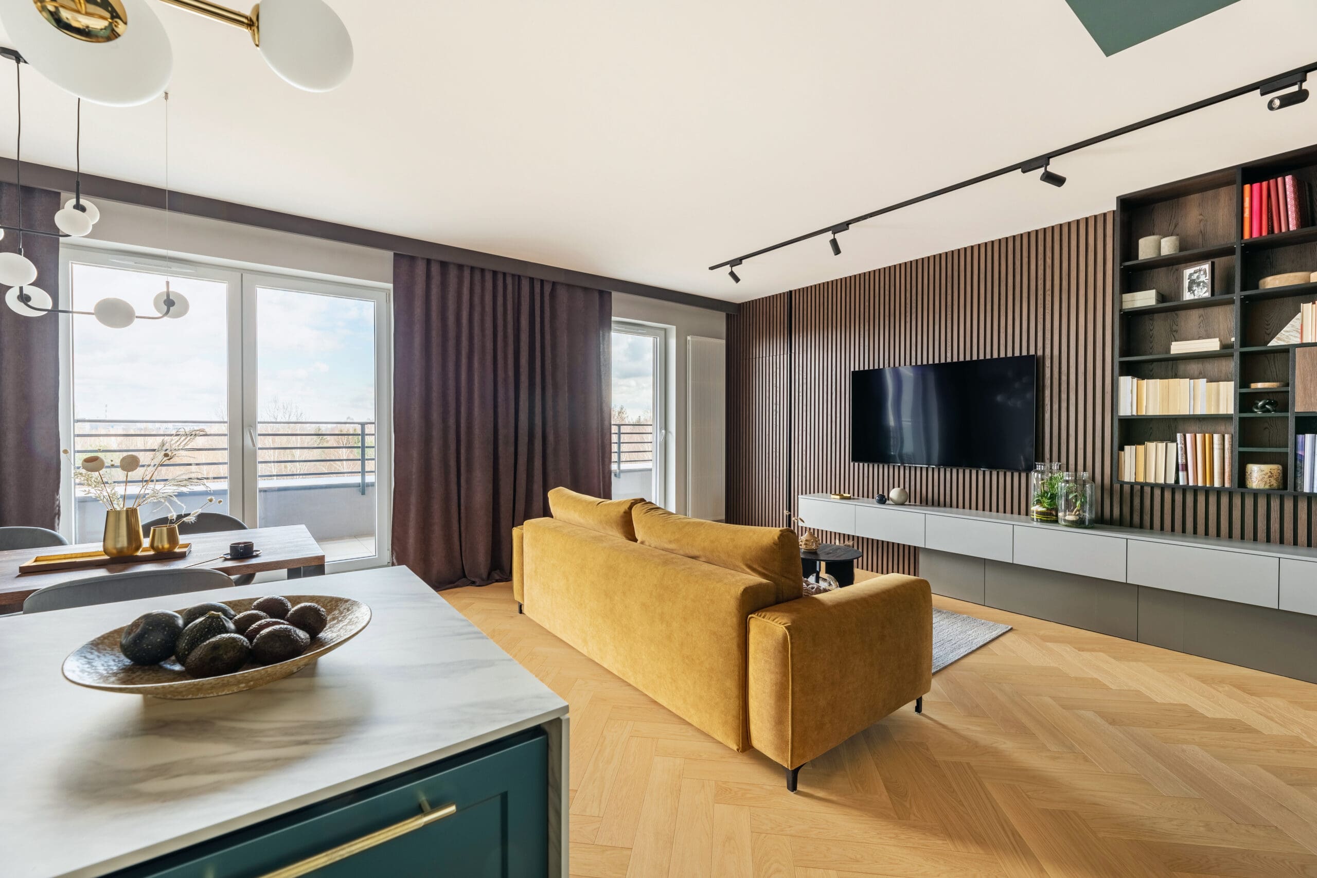 A full view of Claremont Oak flooring, displaying its golden oak tones with realistic wood grain details. This flooring provides a timeless and natural aesthetic, suitable for both traditional and modern spaces.